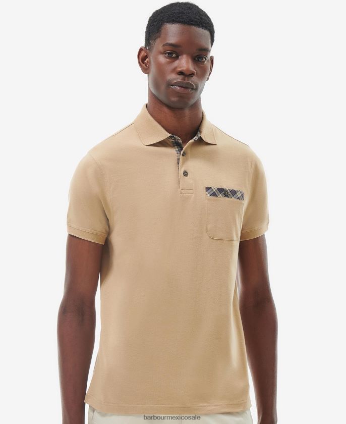 Barbour 8B6RFZ572 ropa tallo de maiz hombres playera tipo polo