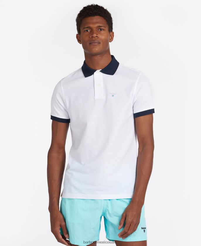 Barbour 8B6RFZ649 ropa manzana marchita hombres playera tipo polo