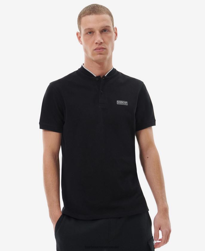 Barbour 8B6RFZ675 ropa negro clásico hombres polo deportivo lewis
