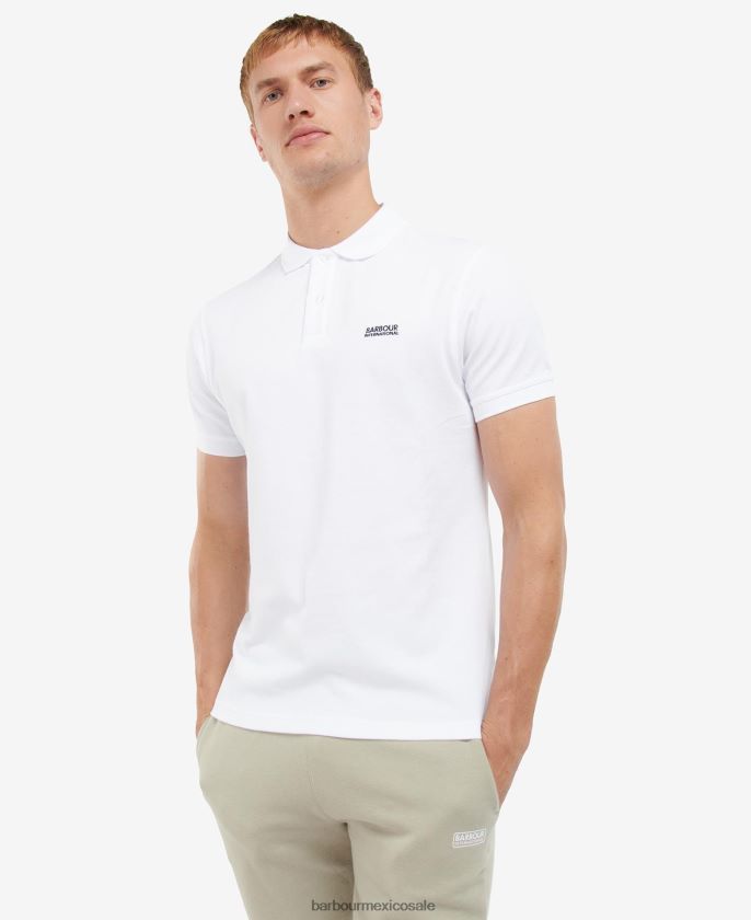 Barbour 8B6RFZ718 ropa blanco clásico hombres polo de turismo