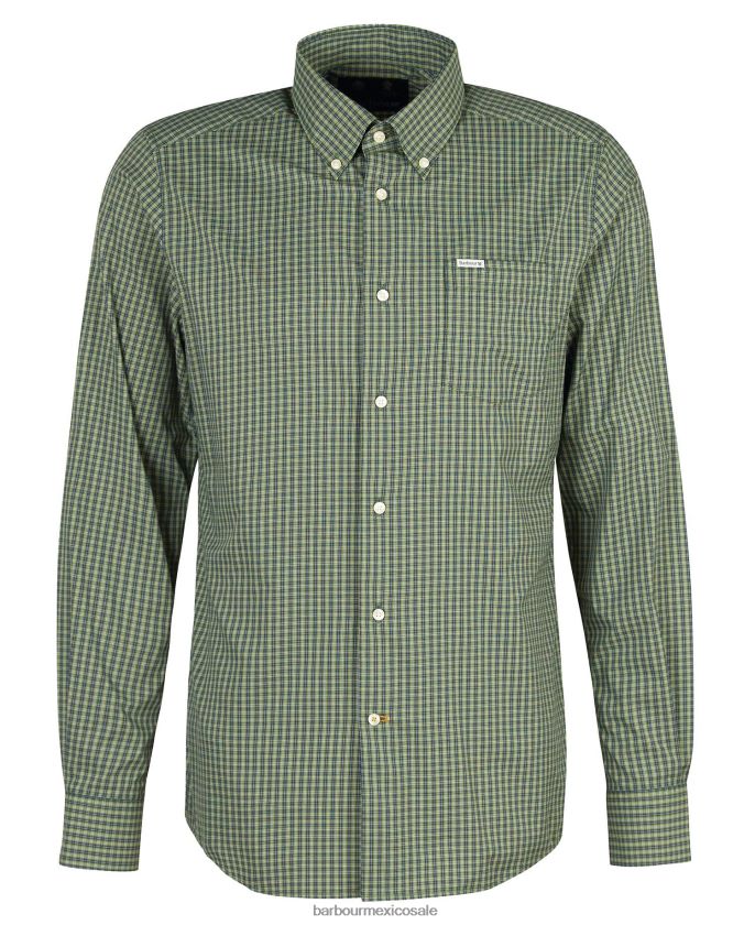 Barbour 8B6RFZ284 ropa Armada hombres camisa de rendimiento de la arboleda