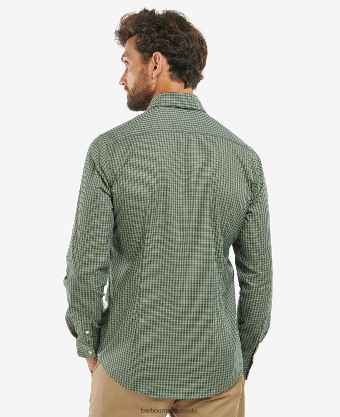 Barbour 8B6RFZ284 ropa Armada hombres camisa de rendimiento de la arboleda