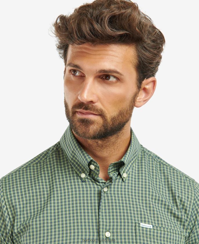 Barbour 8B6RFZ284 ropa Armada hombres camisa de rendimiento de la arboleda
