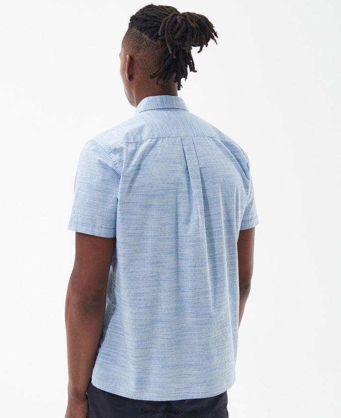 Barbour 8B6RFZ285 ropa cambray hombres camisa de verano de mar
