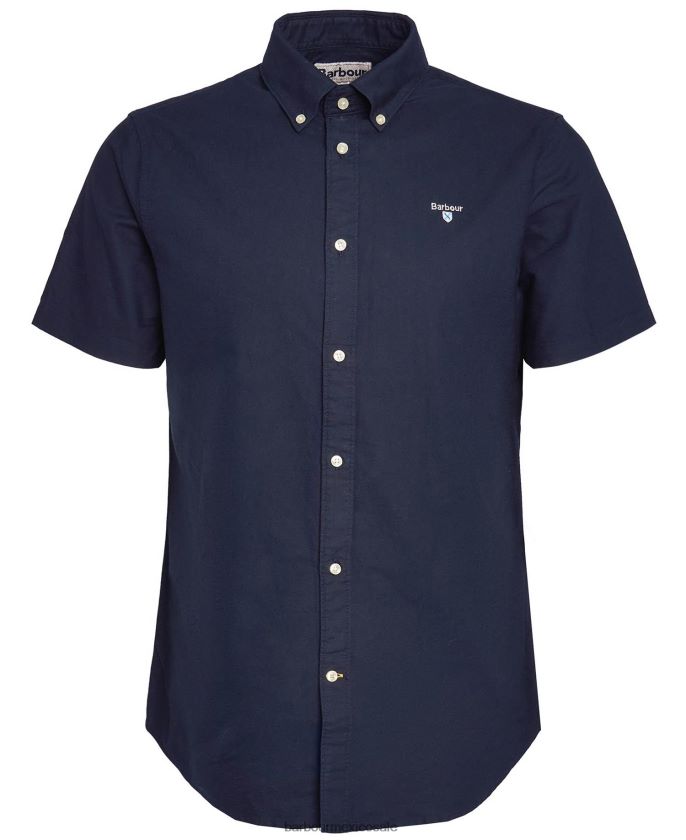 Barbour 8B6RFZ286 ropa cielo hombres camisa de vestir manga corta oxford
