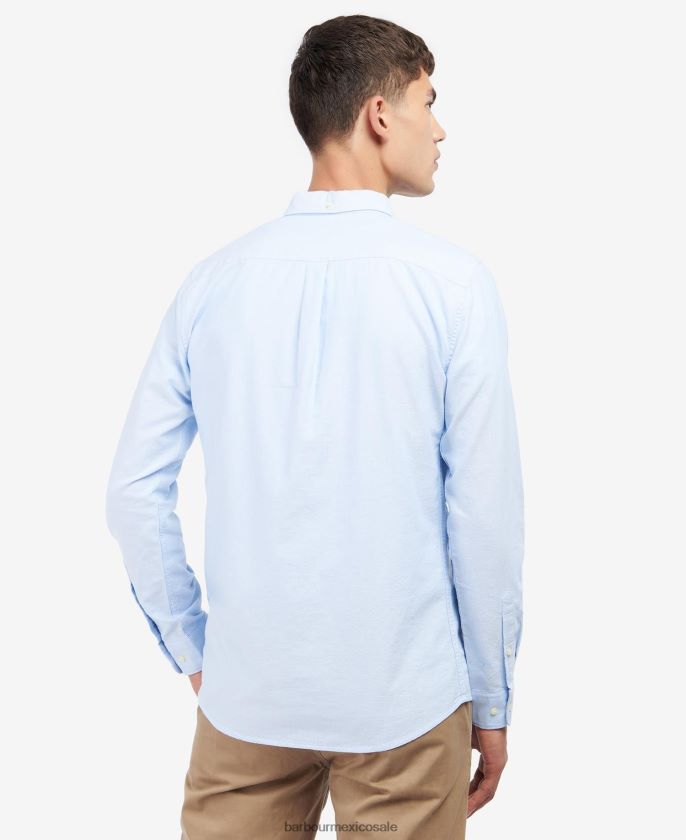 Barbour 8B6RFZ290 ropa rosa clásico hombres camisa de vestir oxford