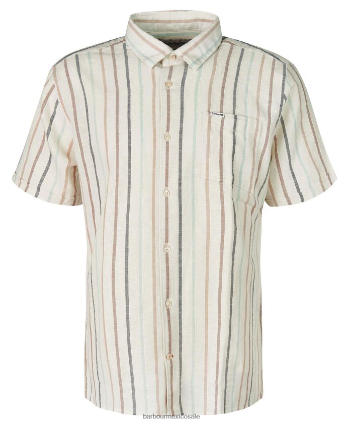 Barbour 8B6RFZ292 ropa crudo hombres camisa de verano roker
