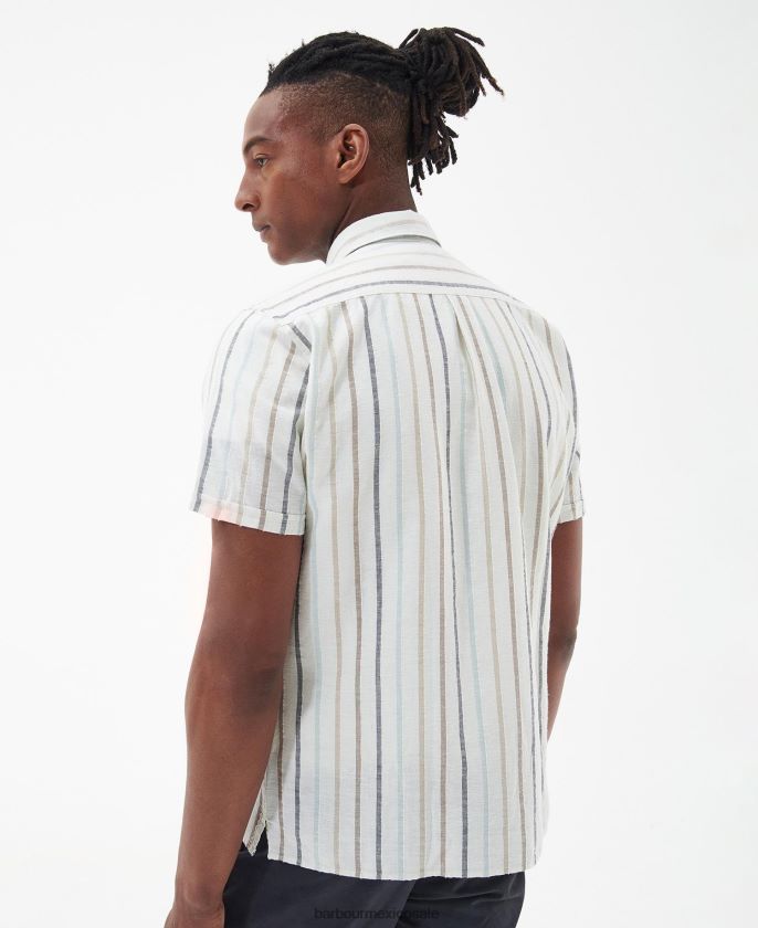 Barbour 8B6RFZ292 ropa crudo hombres camisa de verano roker