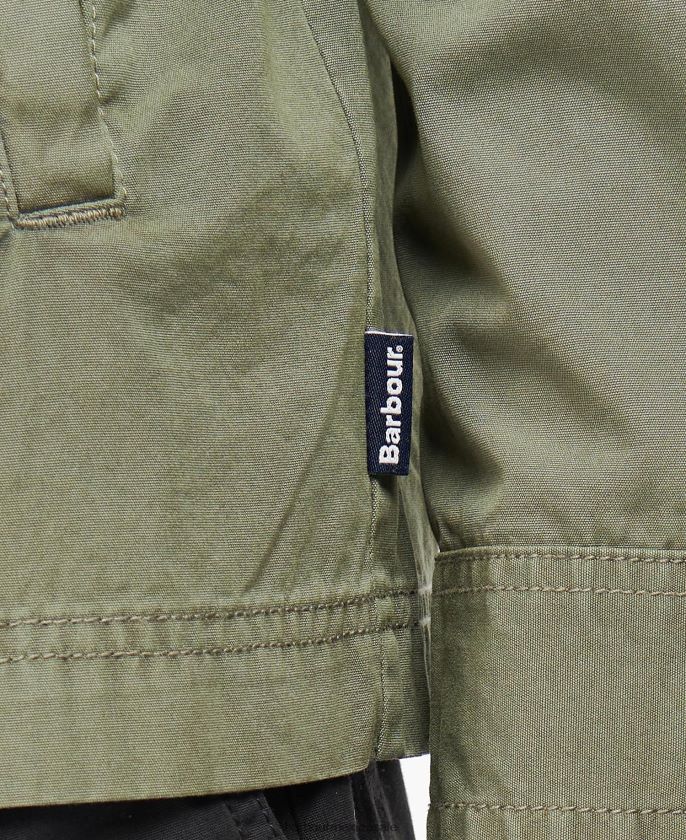 Barbour 8B6RFZ293 ropa agave verde hombres sobrecamisa de peaje
