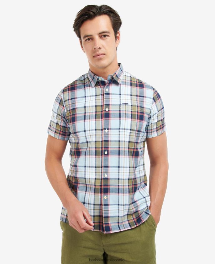 Barbour 8B6RFZ351 ropa cielo hombres bruno camisa regular