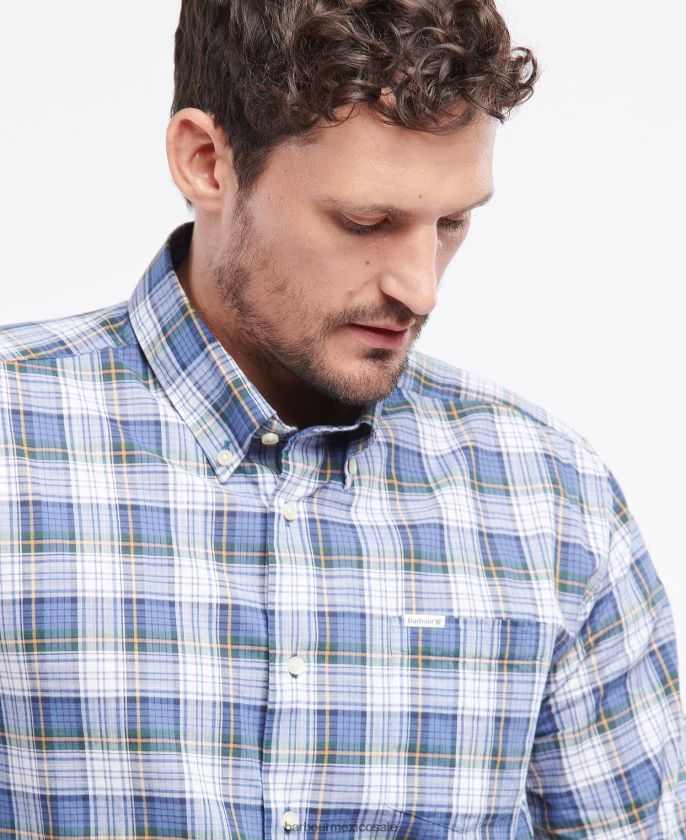 Barbour 8B6RFZ387 ropa óxido hombres camisa de sillín