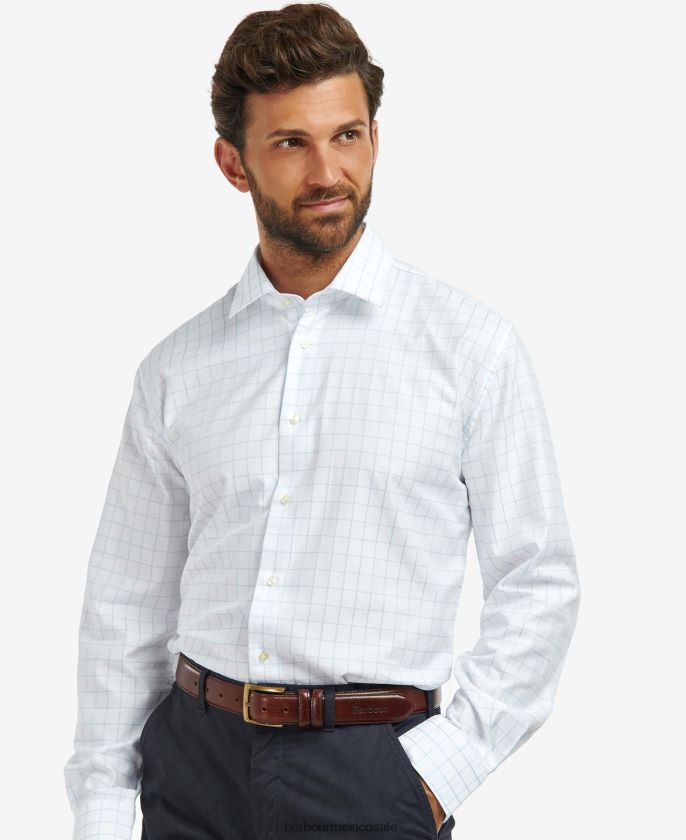 Barbour 8B6RFZ393 ropa cielo hombres camisa activa del país de hanstead