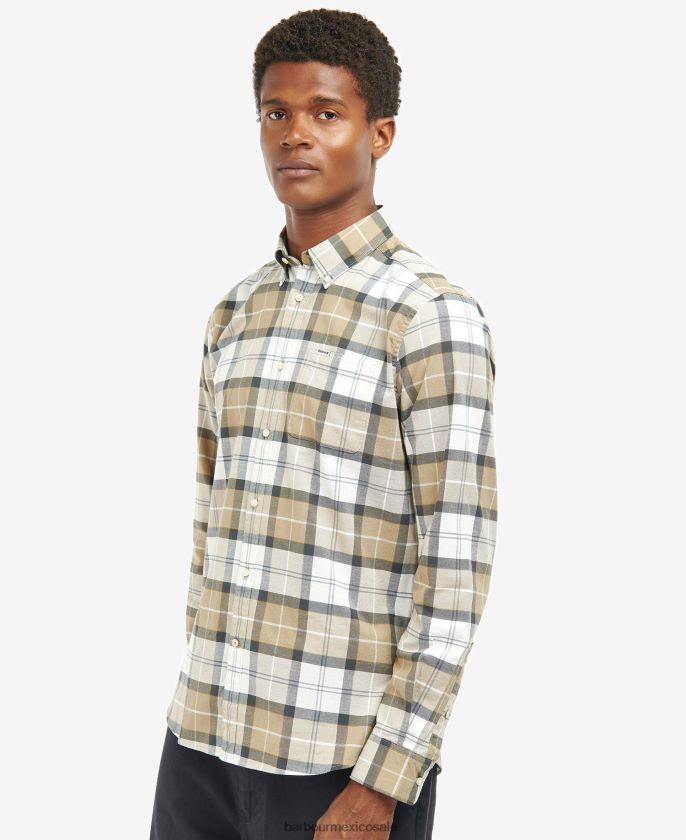 Barbour 8B6RFZ416 ropa tartán arena amble hombres camisa de vestir lewis