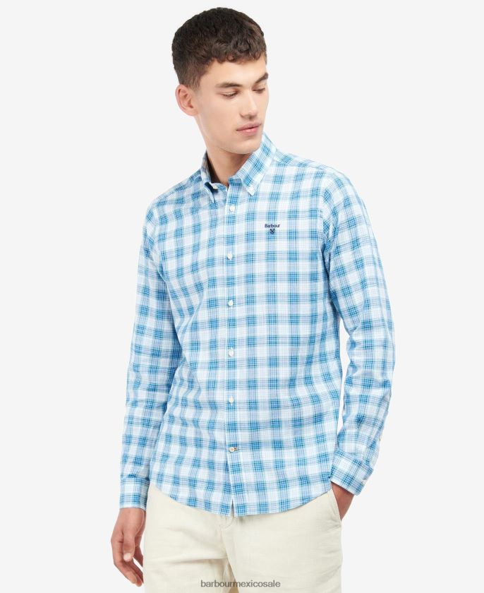 Barbour 8B6RFZ462 ropa piedra hombres camisa de vestir derrameman