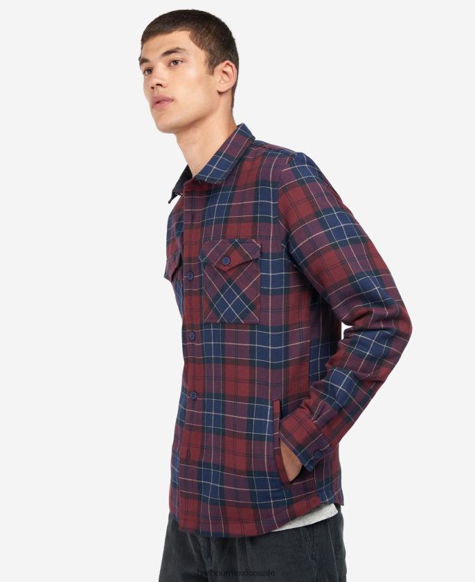 Barbour 8B6RFZ472 ropa tartán clásico hombres sobrecamisa cannich