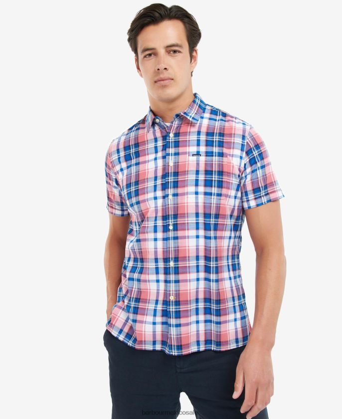 Barbour 8B6RFZ493 ropa cielo hombres bruno camisa regular