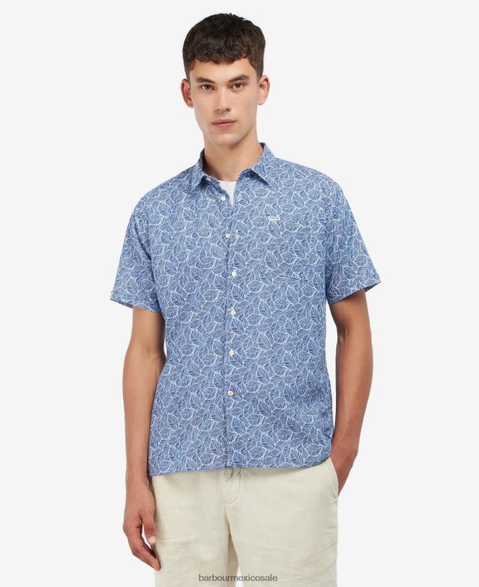 Barbour 8B6RFZ496 ropa cielo hombres camisa cromer de verano