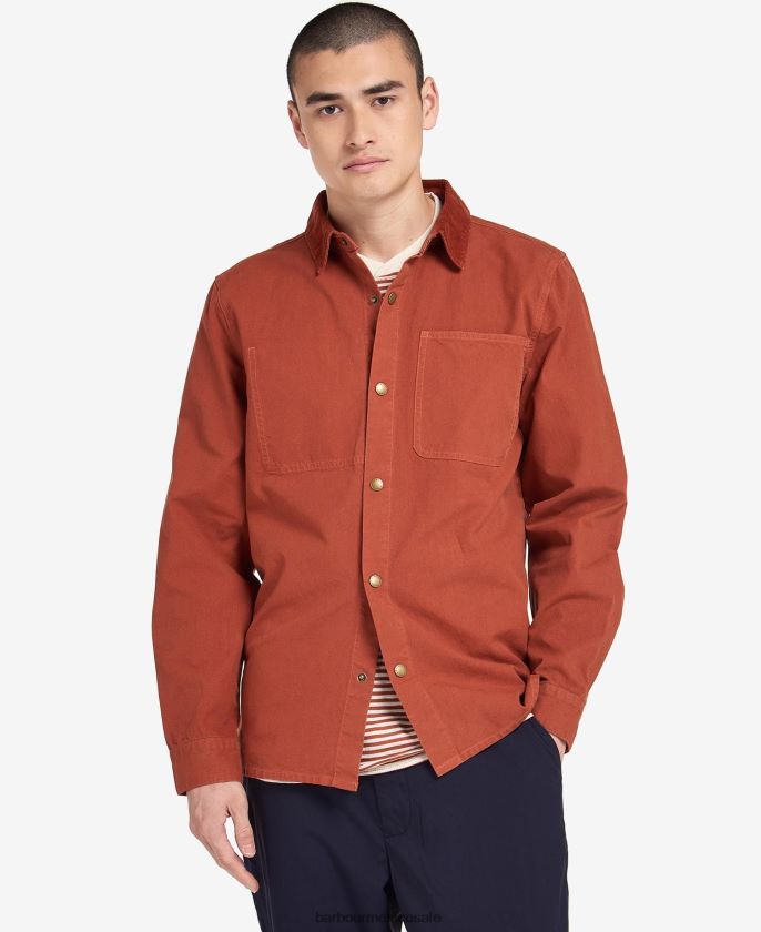 Barbour 8B6RFZ501 ropa zanja hombres sobrecamisa lorenzo