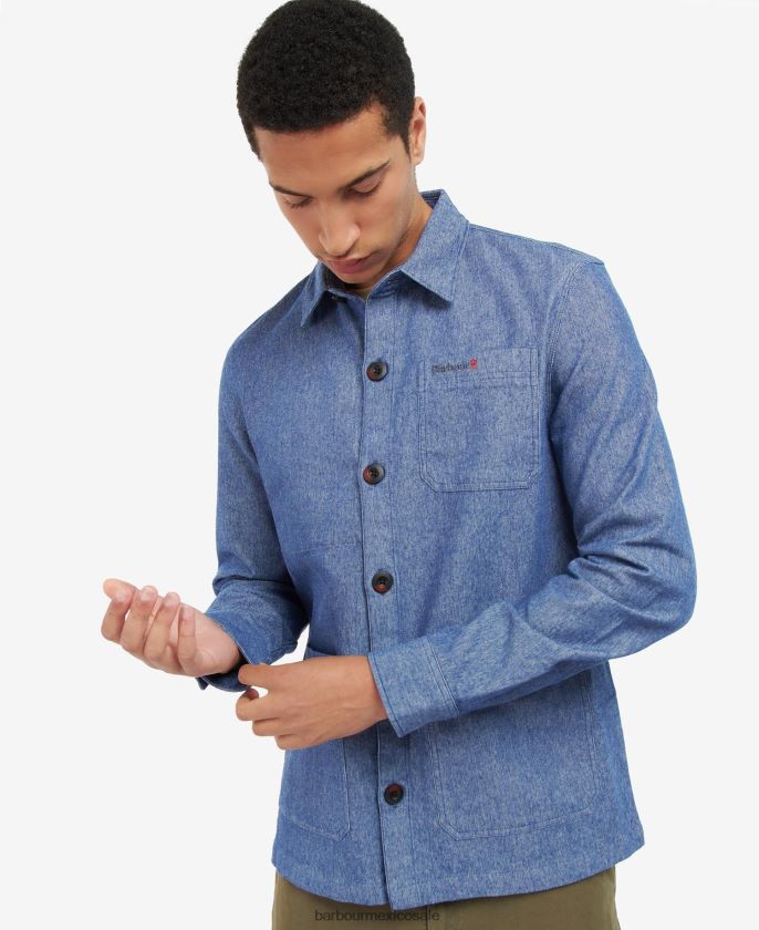 Barbour 8B6RFZ508 ropa zanja hombres sobrecamisa riva