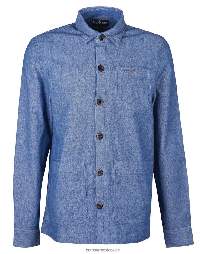 Barbour 8B6RFZ508 ropa zanja hombres sobrecamisa riva