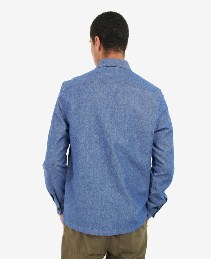 Barbour 8B6RFZ508 ropa zanja hombres sobrecamisa riva