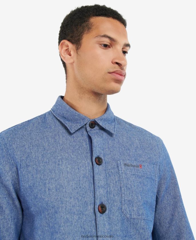 Barbour 8B6RFZ508 ropa zanja hombres sobrecamisa riva