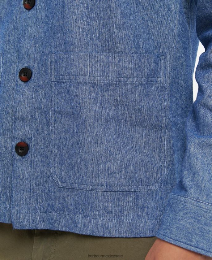 Barbour 8B6RFZ508 ropa zanja hombres sobrecamisa riva