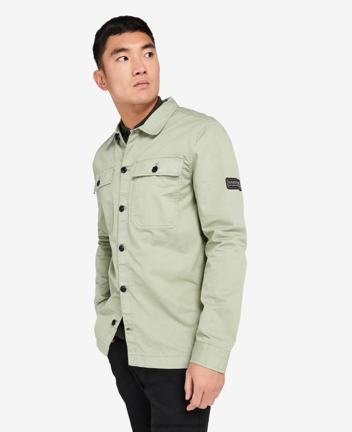 Barbour 8B6RFZ526 ropa horizonte azul hombres sobrecamisa adey