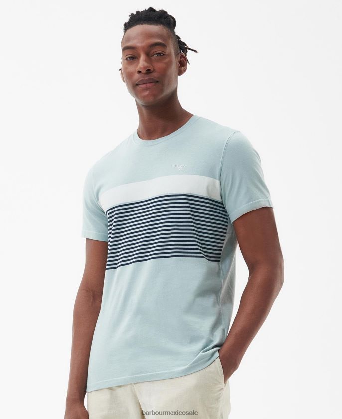 Barbour 8B6RFZ759 ropa aceituna quemada hombres camiseta braeside