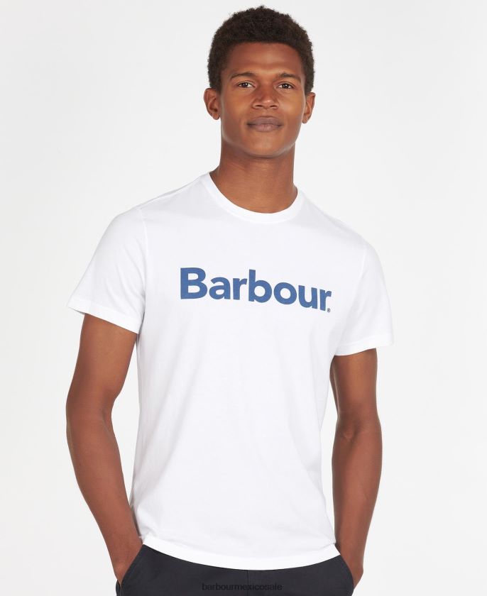Barbour 8B6RFZ790 ropa nueva marina hombres camiseta con logo