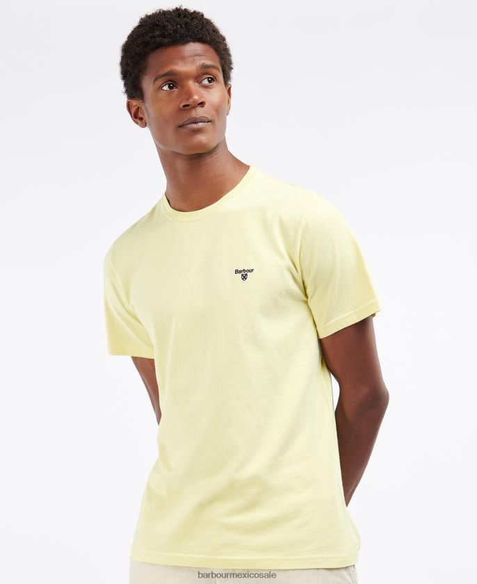 Barbour 8B6RFZ812 ropa menta polvorienta hombres camiseta deportiva