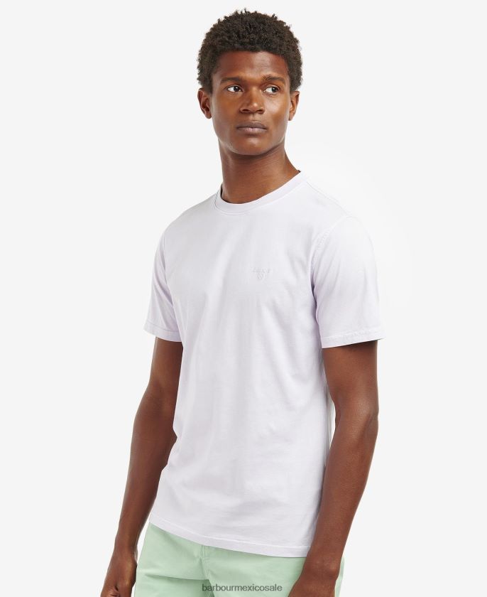 Barbour 8B6RFZ817 ropa cardo hombres camiseta teñida en prenda