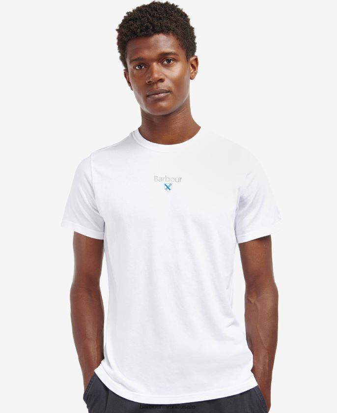 Barbour 8B6RFZ829 ropa azul marino clásico hombres playera con logo