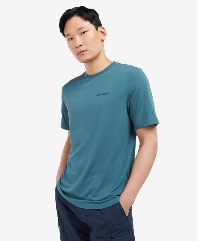 Barbour 8B6RFZ843 ropa neblina hombres playera con logo coordinado