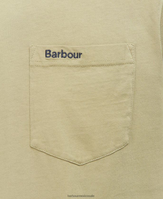 Barbour 8B6RFZ935 ropa azul marino clásico hombres camiseta con bolsillo langdon