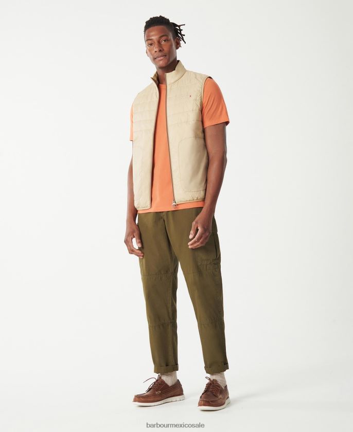 Barbour 8B6RFZ222 ropa olivino hombres chaleco costero