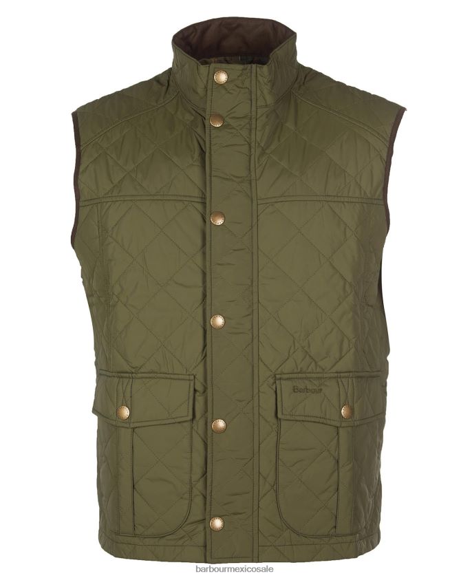 Barbour 8B6RFZ223 ropa medio oliva hombres chaleco explorador