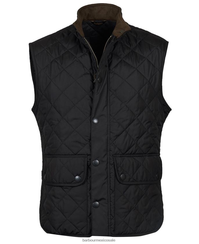 Barbour 8B6RFZ225 ropa negro hombres chaleco lowerdale