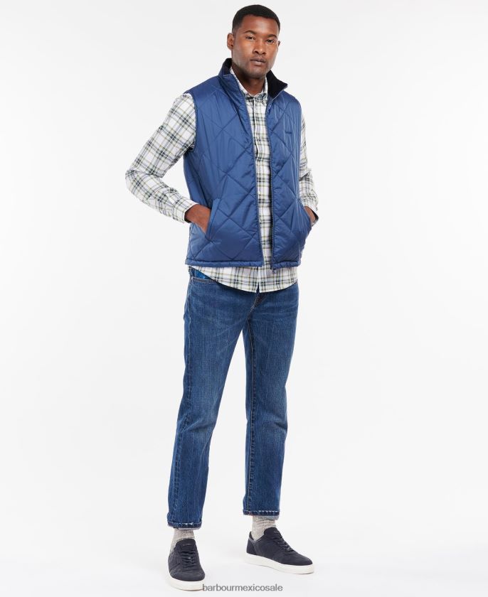 Barbour 8B6RFZ226 ropa Armada hombres chaleco finnar