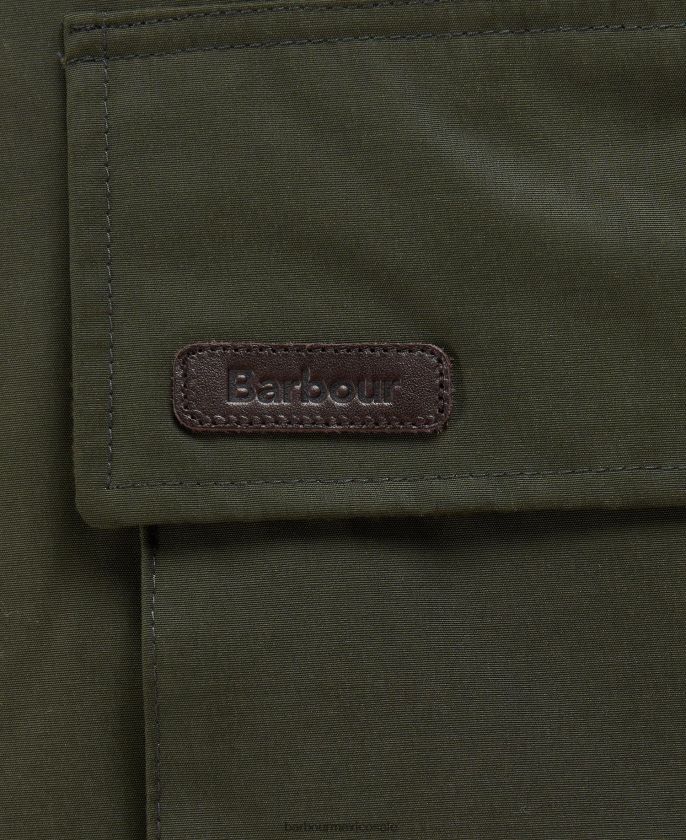 Barbour 8B6RFZ230 ropa aceituna hombres chaleco farringdon