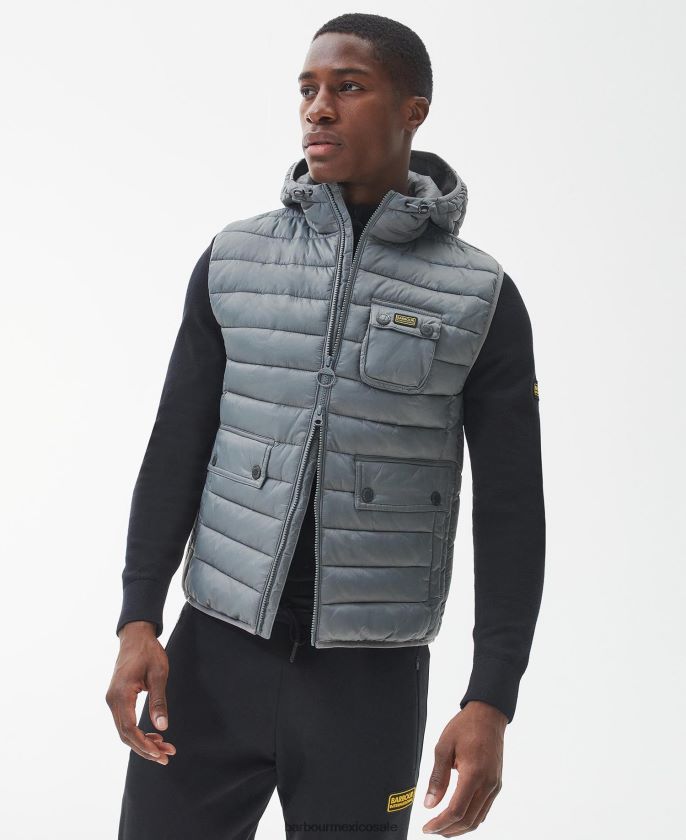 Barbour 8B6RFZ241 ropa neblina hombres chaleco con capucha ousten