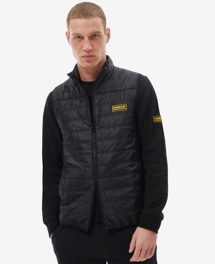 Barbour 8B6RFZ260 ropa negro clásico hombres chaleco iónico