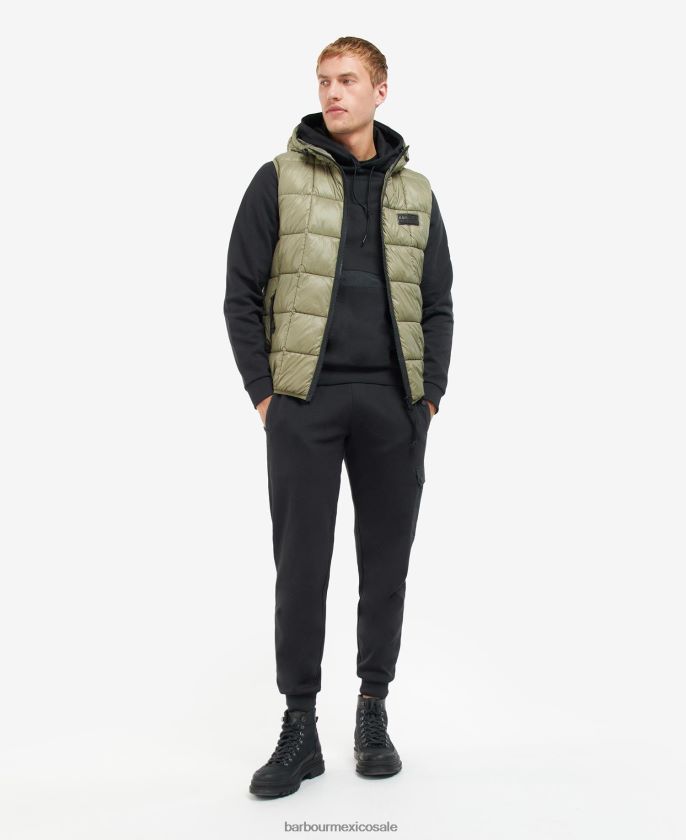 Barbour 8B6RFZ267 ropa negro clásico hombres chaleco highbridge