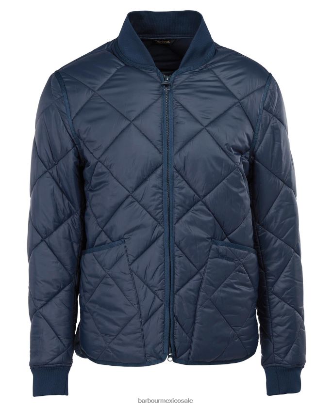 Barbour 8B6RFZ104 ropa aceituna hombres chamarra acolchada Action Lidesdale