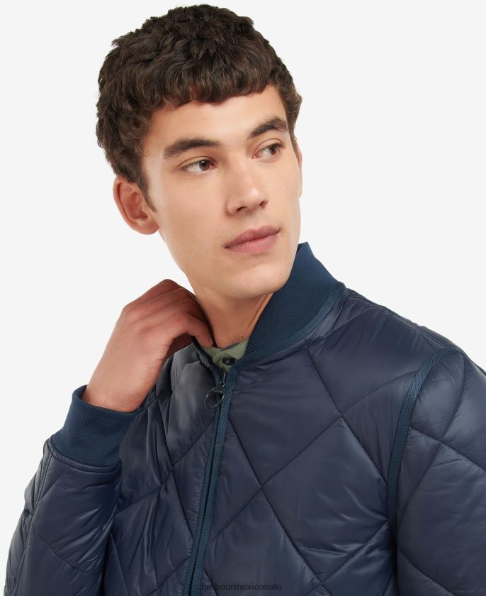 Barbour 8B6RFZ104 ropa aceituna hombres chamarra acolchada Action Lidesdale