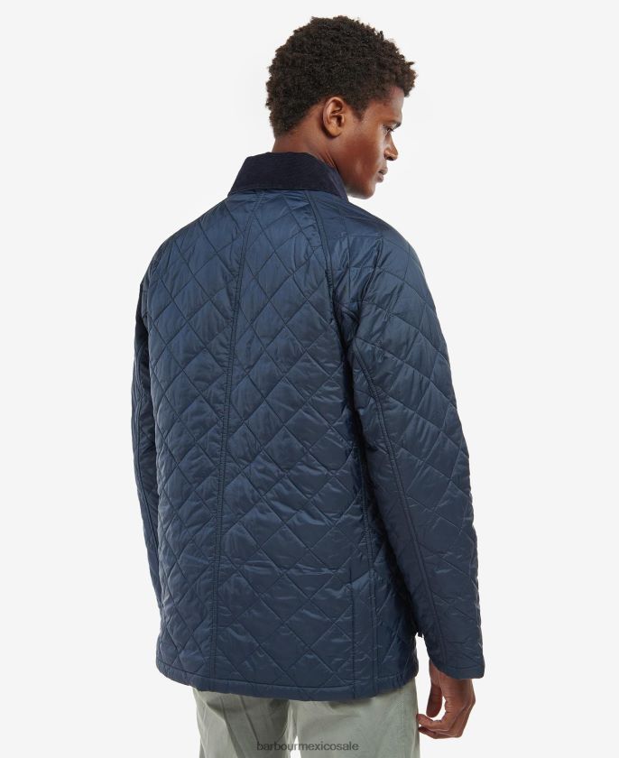 Barbour 8B6RFZ106 ropa aceituna hombres chamarra capitonada Ashby