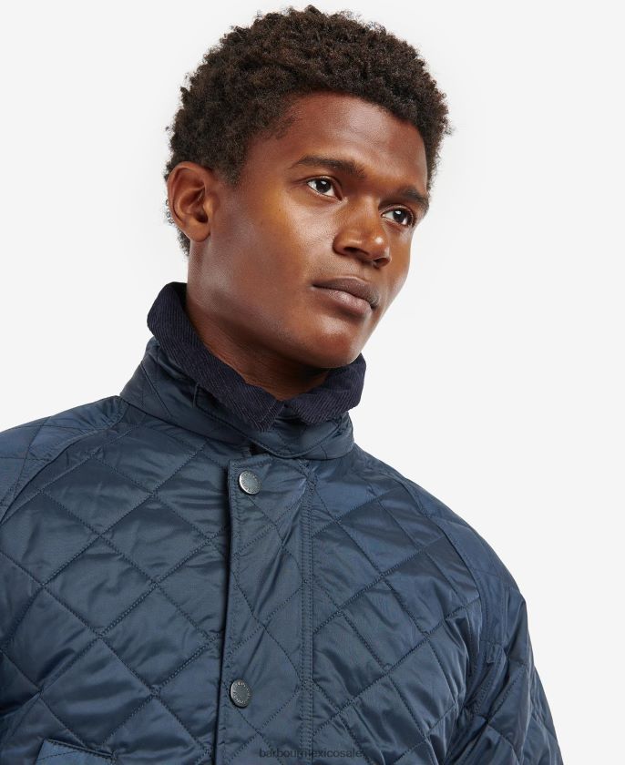 Barbour 8B6RFZ106 ropa aceituna hombres chamarra capitonada Ashby