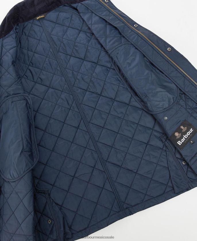 Barbour 8B6RFZ106 ropa aceituna hombres chamarra capitonada Ashby