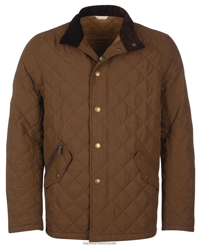 Barbour 8B6RFZ107 ropa oliva oscuro hombres edredón pala