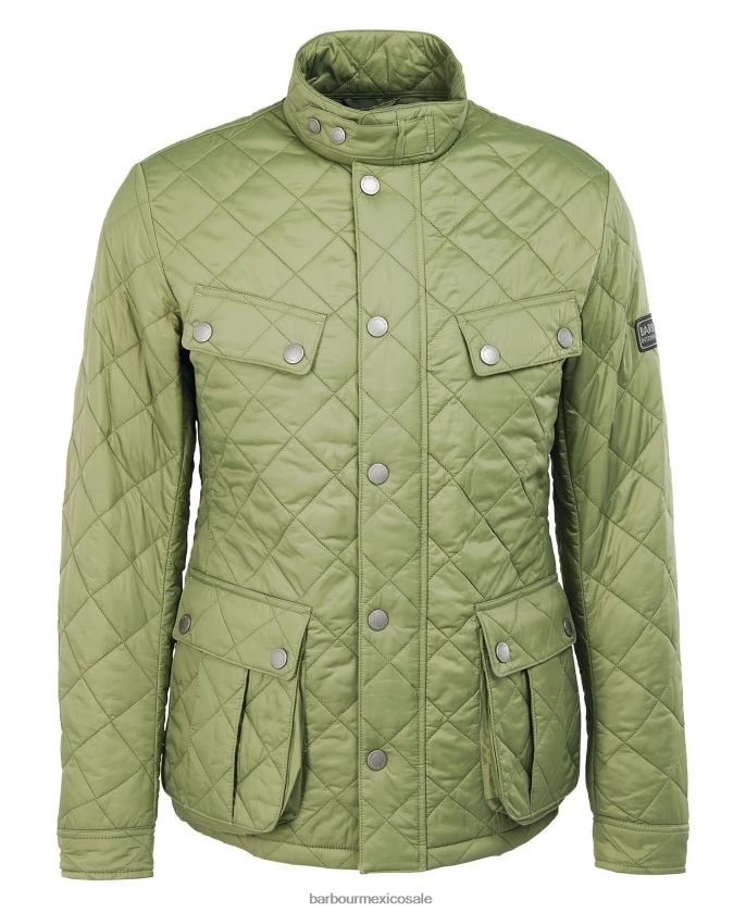 Barbour 8B6RFZ109 ropa musgo ligero hombres chaqueta acolchada tourer ariel